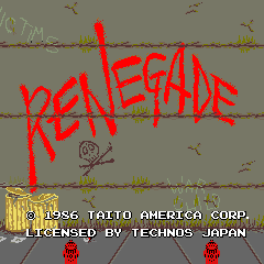 Renegade (ARC)   © Taito 1986    5/5
