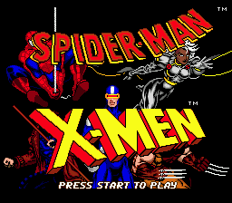 Spider-Man / X-men: Arcade's Revenge (SMD)   © Flying Edge 1993    1/3