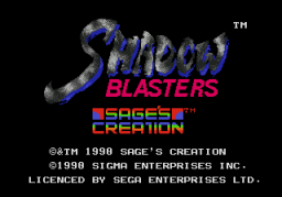 Shadow Blasters (SMD)   © Sage's Creation 1990    1/3