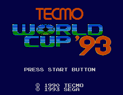 Tecmo World Cup '93 (SMS)   © Sega 1993    1/3