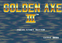 Golden Axe III (SMD)   © Sega 1993    1/4