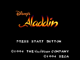 Aladdin (1994) (SMS)   © Sega 1994    1/3