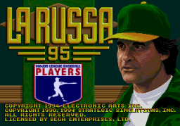 La Russa Baseball 95 (SMD)   © EA 1994    1/3