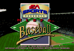 MLBPA Baseball (SMD)   © Sega 1991    1/3