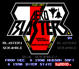 Aero Blasters   ©  1990   (PCE)    1/3