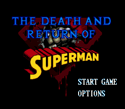 The Death And Return Of Superman (SMD)   © Acclaim 1994    2/5