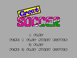 Great Soccer [Card] (SMS)   © Sega 1986    1/6