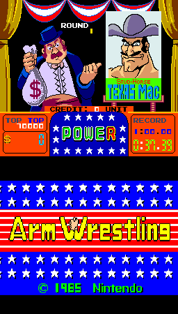 Arm Wrestling (ARC)   © Nintendo 1985    1/3