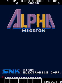 Alpha Mission (ARC)   © SNK 1985    1/8