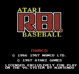 Vs. Atari R.B.I. Baseball (ARC)   © Atari Games 1987    1/4