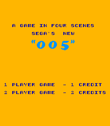 005 (ARC)   © Sega 1982    1/3