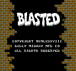 Blasted (ARC)   © Midway 1988    1/3