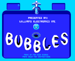 Bubbles (ARC)   © Williams 1982    1/3