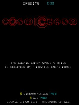 Cosmic Chasm (ARC)   © Cinematronics 1983    1/3