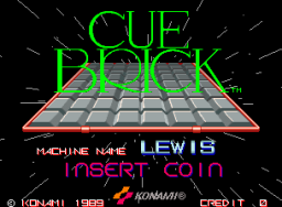 Cue Brick (ARC)   © Konami 1989    1/3