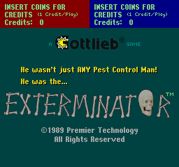 Exterminator (ARC)   © Gottlieb 1989    3/3