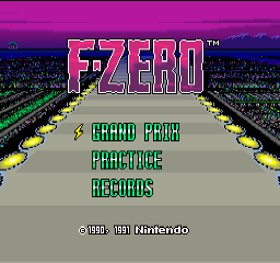 F-Zero (ARC)   © Nintendo 1990    1/3