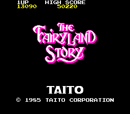The Fairyland Story (ARC)   © Taito 1985    1/3