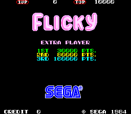 Flicky (ARC)   © Sega 1984    1/3