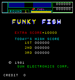 Funky Fish (ARC)   © SunSoft 1981    1/4