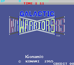 Galactic Warriors (ARC)   © Konami 1985    1/3
