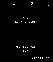Galaxy Wars (ARC)   © Universal 1979    1/2