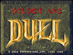 Golden Axe: The Duel (ARC)   © Sega 1994    1/3