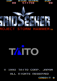 Grid Seeker: Project Storm Hammer (ARC)   © Taito 1992    1/8
