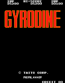 Gyrodine (ARC)   © Taito 1985    1/3