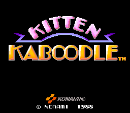 Kitten Kaboodle (ARC)   © Konami 1988    1/4