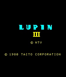 Lupin III (ARC)   © Taito 1980    1/5