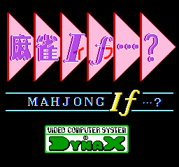 Mahjong If...? (ARC)   ©  1990    1/3