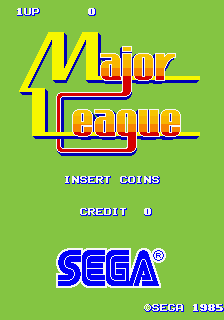 Major League (ARC)   © Sega 1985    1/3