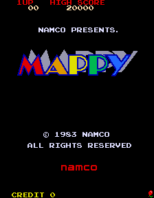Mappy (ARC)   © Namco 1983    1/3