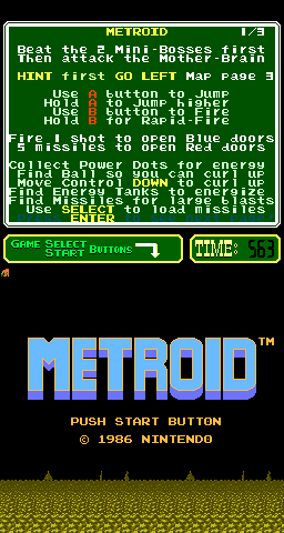 Metroid (ARC)   © Nintendo 1987    1/1