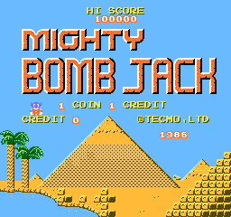 Mighty Bomb Jack (ARC)   © Tecmo 1986    1/3
