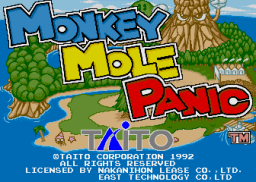 Monkey Mole Panic (ARC)   © Taito 1992    1/4