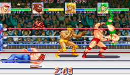 Muscle Bomber Duo: Ultimate Team Battle (ARC)   © Capcom 1993    3/3