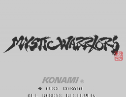 Mystic Warriors (ARC)   © Konami 1993    1/6