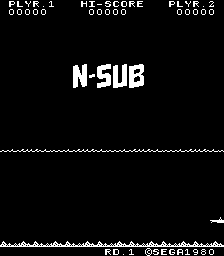 N-Sub (ARC)   © Sega 1980    1/3