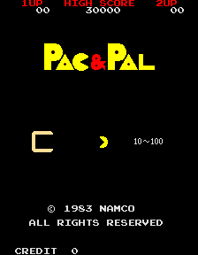 Pac & Pal (ARC)   © Namco 1983    1/3