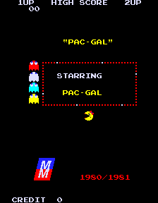 Pac-Gal (ARC)   ©  1982    1/3