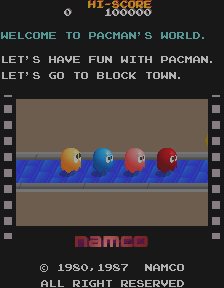 Pac-Mania (ARC)   © Namco 1987    4/4