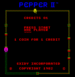 Pepper II (ARC)   © Exidy 1982    1/3