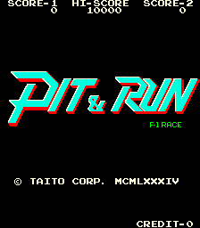 Pit & Run (ARC)   © Taito 1984    1/4