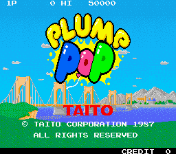 Plump Pop (ARC)   © Taito 1987    1/5
