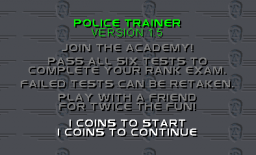 Police Trainer (ARC)   © Exit 1997    1/3