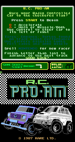 R.C. Pro-Am (ARC)   © Rare 1987    1/3