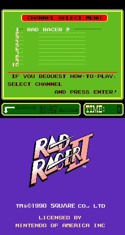 Rad Racer II (ARC)   © Square 1990    3/3