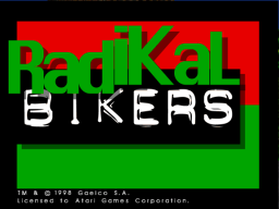 Radikal Bikers (ARC)   © Gaelco 1998    1/3